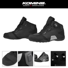 KOMINE BK-096 방수 라이딩 슈즈, SOLID-BLACK