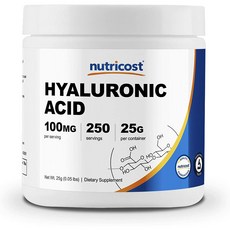 뉴트리코스트 먹는 히알루론산 100mg 250회분 Hyaluronic Acid, 1통, 250g