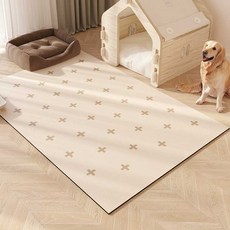 두꺼운 강아지미끄럼방지 매트 pvc 방수 강아지카페트, 1개, 80x100cm 초콜릿 고양이