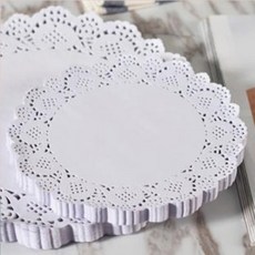도일리 페이퍼 접시 바닥 깔개 패턴 파티용품 답례품 선물 장식 6사이즈 [Doilies Paper for Plate Gift Decoration Set 6 Sizes], 14cm