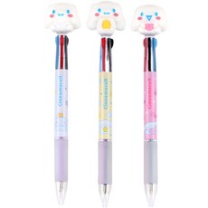 三麗鷗大耳狗公仔3色原子筆 3件組 0.7mm, 混色, 1組