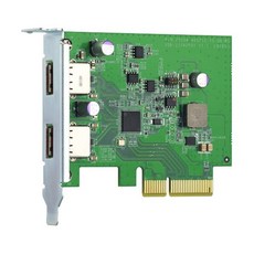 QNAP QXP-10G2U3A 2포트 USB 3.2 Gen 2 Type-A PCIe 카드, 1개