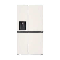 LG전자 디오스 오브제컬렉션 얼음정수기 양문형 냉장고 810L 방문설치, 오브제컬렉션 베이지/베이지오브제컬렉션, j814MEE35