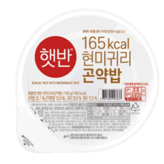 CJ제일제당 햇반 현미귀리곤약밥 150g 맛있는 밥 즉석 현미 지은 잡곡 공기 간편식 음식, 12개