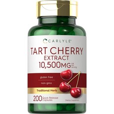 Carlyle Tart Cherry Capsules 7000mg 칼라일 타트 체리 추출 200정, 1개, 200