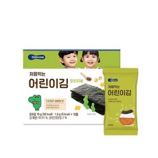 베베쿡 처음먹는 어린이김, 15g, 2개, 오리지널 - 또또맘아기김