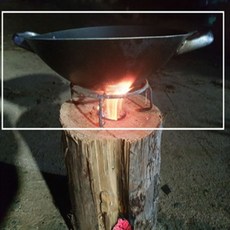  감성캠핑 통나무 버너 스토브 장작화로 불멍 바베큐 고기 굽기, 상품선택, 통나무버너S, 1개 