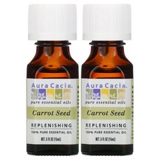 아우라카시아 당근씨오일 캐롯 씨드 15ml 2팩 Aura Cacia Carrot Seed Oil, 1개