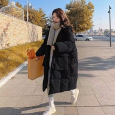 ANYOU 겨울 모던 루즈핏 도톰 패딩 코트