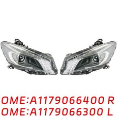 메르세데스 벤츠 W117 CLA200 제논 LED 헤드 라이트 램프 자동차 부품 A1178204261 A1179066300 에, 02 Left side, 1개