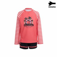 레노마(swim&gym) [레노마수영복]여아래쉬가드상하수영복GS2C961CR