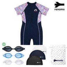 레노마NC {수원 터미널 }여아동3부반팔수영복 NV GS2D864SET