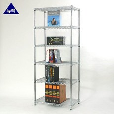 DRW7FA68C 셀프 철제 조립식 대 와이어 정리 조립 앵글 350x750x1800 주방수납 6단 진열 다용도 장식장 베란다 수납장 메탈랙 선반 메탈 뉴랙 철재행거 SB 펜트리 무볼트 선반/진열대, 두리몰 1