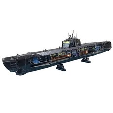 [알꿀밤-메탈퍼즐-밀리터리] 독일 U-boat 잠수함-컬러, 컬러, 1팩