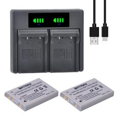 Batmax EN-EL5 배터리 및 LED 듀얼 충전기 니콘 쿨픽스 P530 P520 P510 P100 P500 P3 P4 P90 P80, 02 4 battery 1 charger, 02 4 battery 1 charger