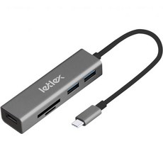 USB-C-5-포트 허브(Sd/TF 카드 리더 허브 포함) - USB C Sd 멀티포트 어댑터 포트 대량 데이터 전송을 위한 3배 3.0 LETLEX, 5 IN 1LETLEX LETLEX