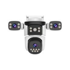 3렌즈 실외CCTV V600T 실시간 감시 알람 외부 홈캠, 1개