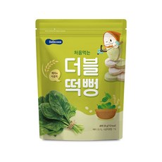 베베쿡 처음먹는 더블 떡뻥, 1개, 백미와시금치