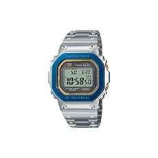 카시오 손목시계 지샥 CASIO WATCH 50TH ANNIVERSARY 모델 풀 메탈 Bluetooth 탑재 전파 솔라 GMWB5000SS2JR 멘즈 실버, 1개