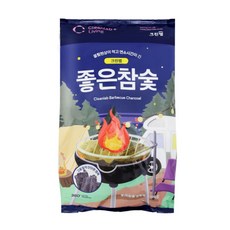 [오너클랜] 크린랩 좋은참숯 (5-6인용) 2kg 캠핑 바베큐 구이용
