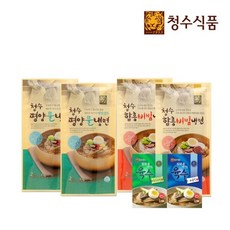 청수식품 청수 평양 물냉면 360g 2개 + 함흥 비빔냉면 360g 2개, 1개