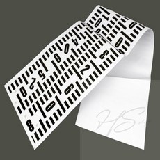 HSSHOP 키성장 눈금 스티커 키재기스티커