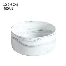 자기 조립 세라믹 더블 고양이 그릇 개 애완 동물 먹이 강아지 공급기 제품 용품 400ml, 1개, Marble Gray