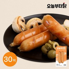 [오늘부터닭] 닭가슴살 소시지 훈제 120g 30팩, 단품