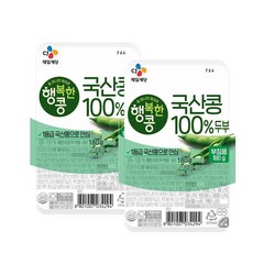 CJ 제일제당 행복한콩 국산콩100% 두부 부침용, 4개, 180g