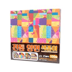 Good Given 傳統雙面彩紙 4 種 x 25p 套, 4 種顏色, 1套