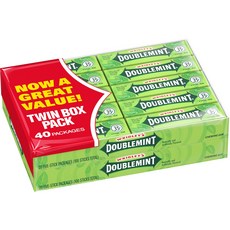 Wrigley's 더블민트 츄잉껌 5 스틱 (40팩), 1개