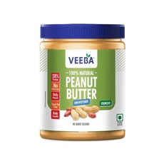 Veeba 땅콩 버터 크런치 340g, 340g(1팩), 추가된 맛이 없습니다, 1개