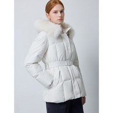 CC콜렉트 벨티드 폭스퍼 숏 구스 패딩 점퍼 C244PSG187 숏패딩