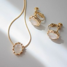 뱀줄목걸이귀걸이세트