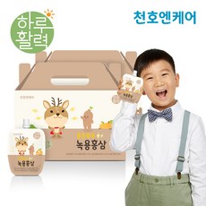천호엔케어 튼튼쑥쑥 어린이 녹용홍삼 40ml 30팩 2박스, 60팩
