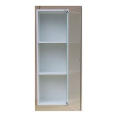 드림퍼니처 유리문깊이30cmA4화일3단장식장 유리문3단책장 피규어장식장 레고진열장 소품정리함 다용도수납장 수납가구 틈새장 코너장 장식장, 유리문깊이30cmA4화일가로40cm3단장식장 화이트