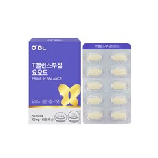 비엘 T밸런스부심 요오드 영양제, 60정, 1박스