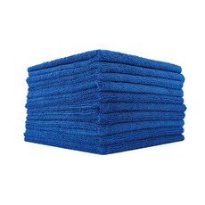 THE RAG The Rag Edgeless 365 극세사 타월 10팩 프리미엄 70/30 블렌드 전문 폴리싱 왁스 제거 자동 디테일링 365gsm 40.6cm x 40.6cm16, 로열 블루