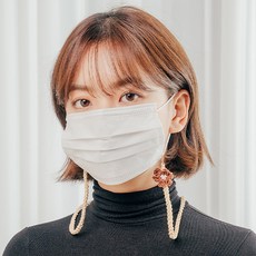 국산순면 뜨개 마스크 목걸이 마스크고리 (20N091)