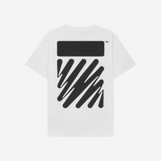 오프화이트 웨이브 다이애그 슬림 숏슬리브 티셔츠 화이트 Off-White Wave Diag Slim S/S T-Shirt White
