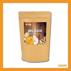 배 도라지차 60티 티백 기침 가래 기관지건강 목감기 에 좋은 추천, 1.5g