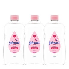 존슨즈 베이비 오일 레귤러, 3개, 300ml