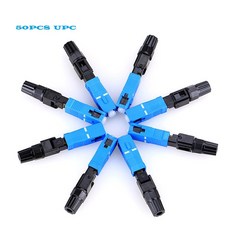 SC/APC UPC 광섬유 퀵 커넥터 케이블 콜드 커넥션 어댑터 FTTH 고속 SC 필드 어셈블리, [01] 50PCS SC UPC, 1개