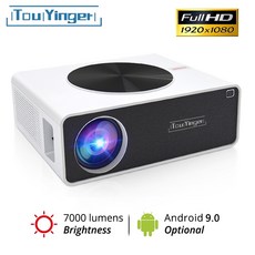 touyinger q9 led 홈 시네마 1080p 비디오 프로젝터 풀 HD 7000 루멘 (안드로이드 9.0 와이파이 블루투스 옵션) lcd 영화 비머, 협력사, Q9A