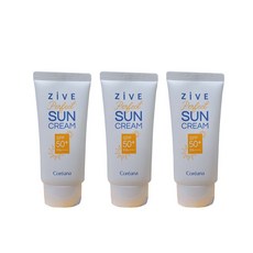 코리아나 지브 퍼펙트선크림 SPF50+ PA++++ 미백 주름개선 자외선차단 3중기능성 수분있는선크림 칠화수성분 쇠비름추출물, 3개, 50ml