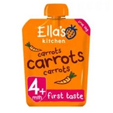 Ella's Kitchen 엘라스키친 당근 퍼스트 테이트 베이비 파우치 4개월이상 70g 4팩, 4세트