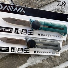 다이와 필드 나이프 라이트 낚시칼 라인커터 조개칼 생선 낚시 비늘제거, 그린, 1개