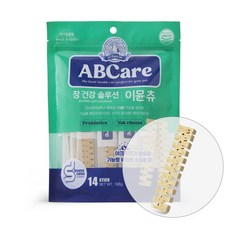 ABCare 덴탈츄 장건강솔루션 이뮨 야크츄14P 강아지 치석 검, 1개, 168g - 야크츄