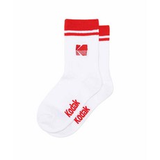 코닥 KODAK KIDS 심볼 자수 크루 삭스 키즈 RED 206774