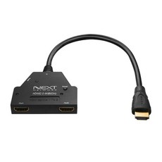 알렉스샵 NEXT-402SPC4K60 4K HDMI2.0 1대2분배기 4K60Hz 일체형, 단일색상